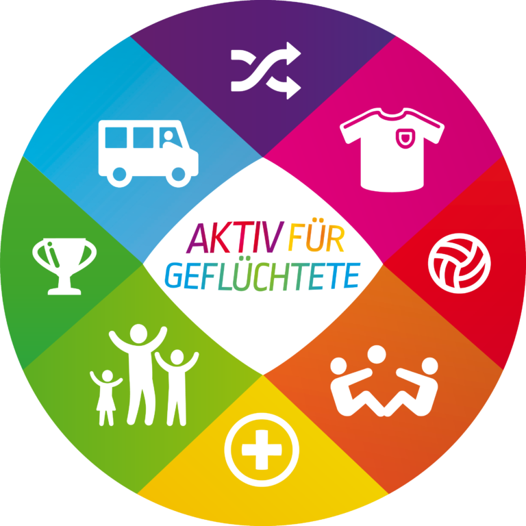 Logo "Aktiv für Geflüchtete"